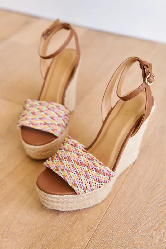 SALE- Choice Woven Raffia Heel Wedge sold by fab'rik