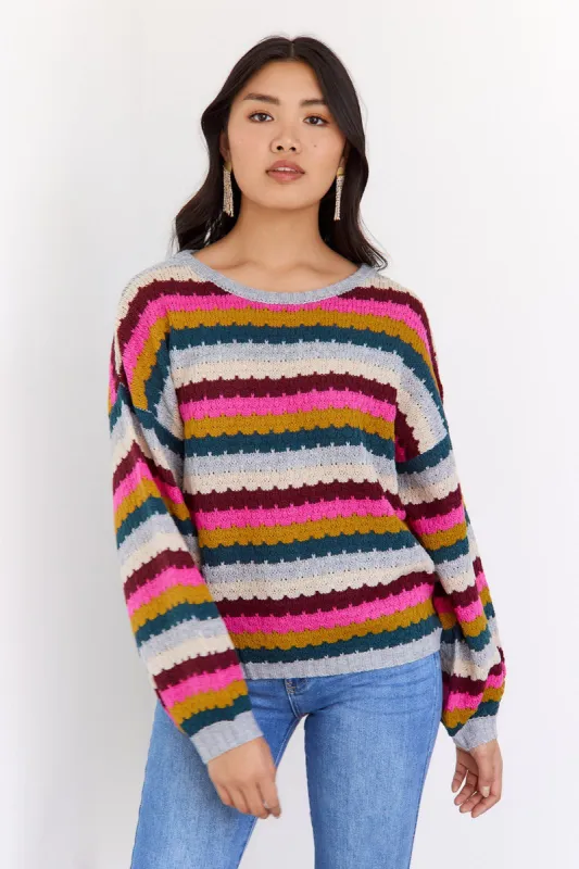 SALE - Daphne Striped Sweater sold by fab'rik