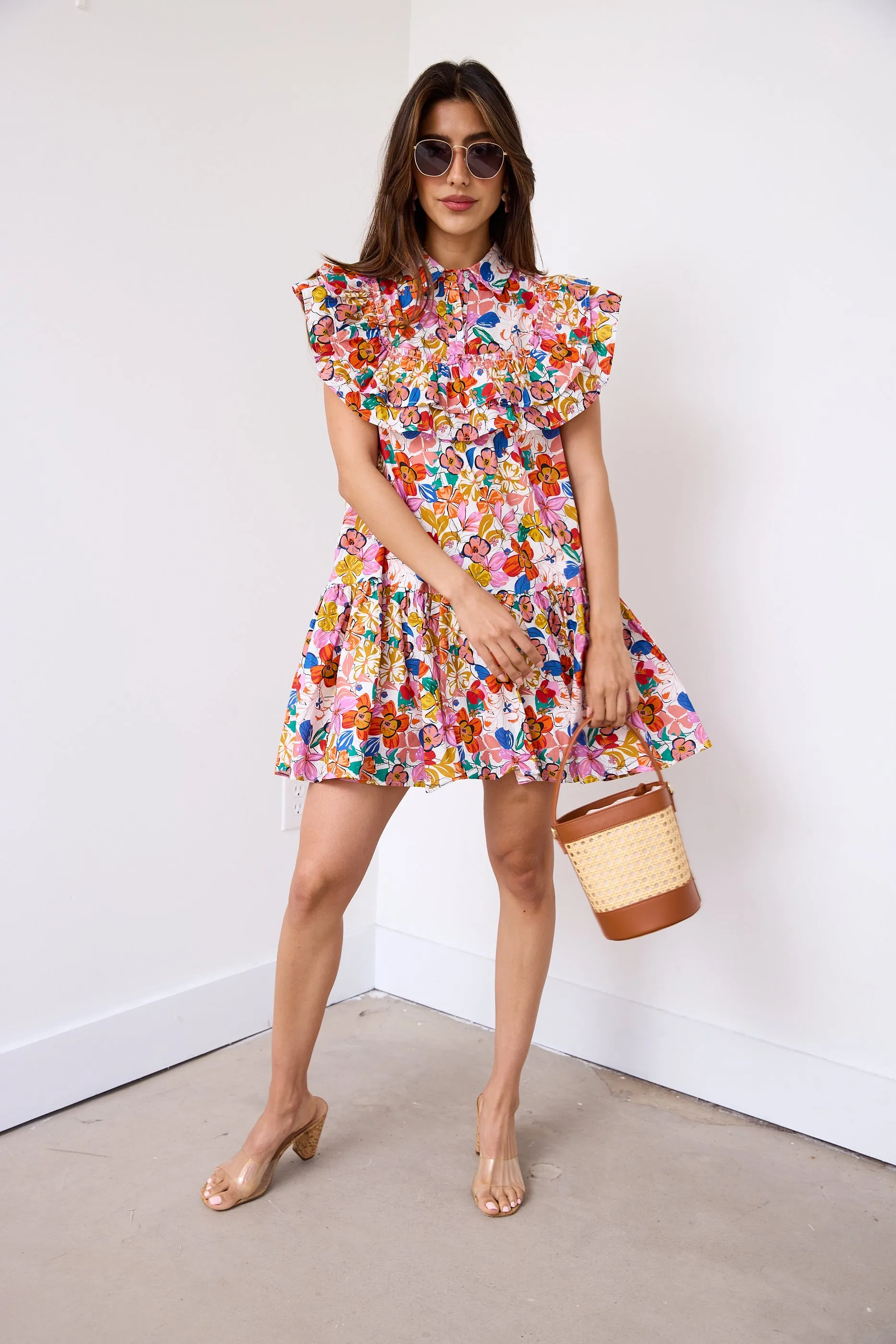 Richmond Ruffle Detail Floral Dress sold by fab'rik product image thumbnail 2