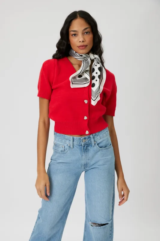 SALE - Fiona Polka Dots Print Silky Bandana sold by fab'rik