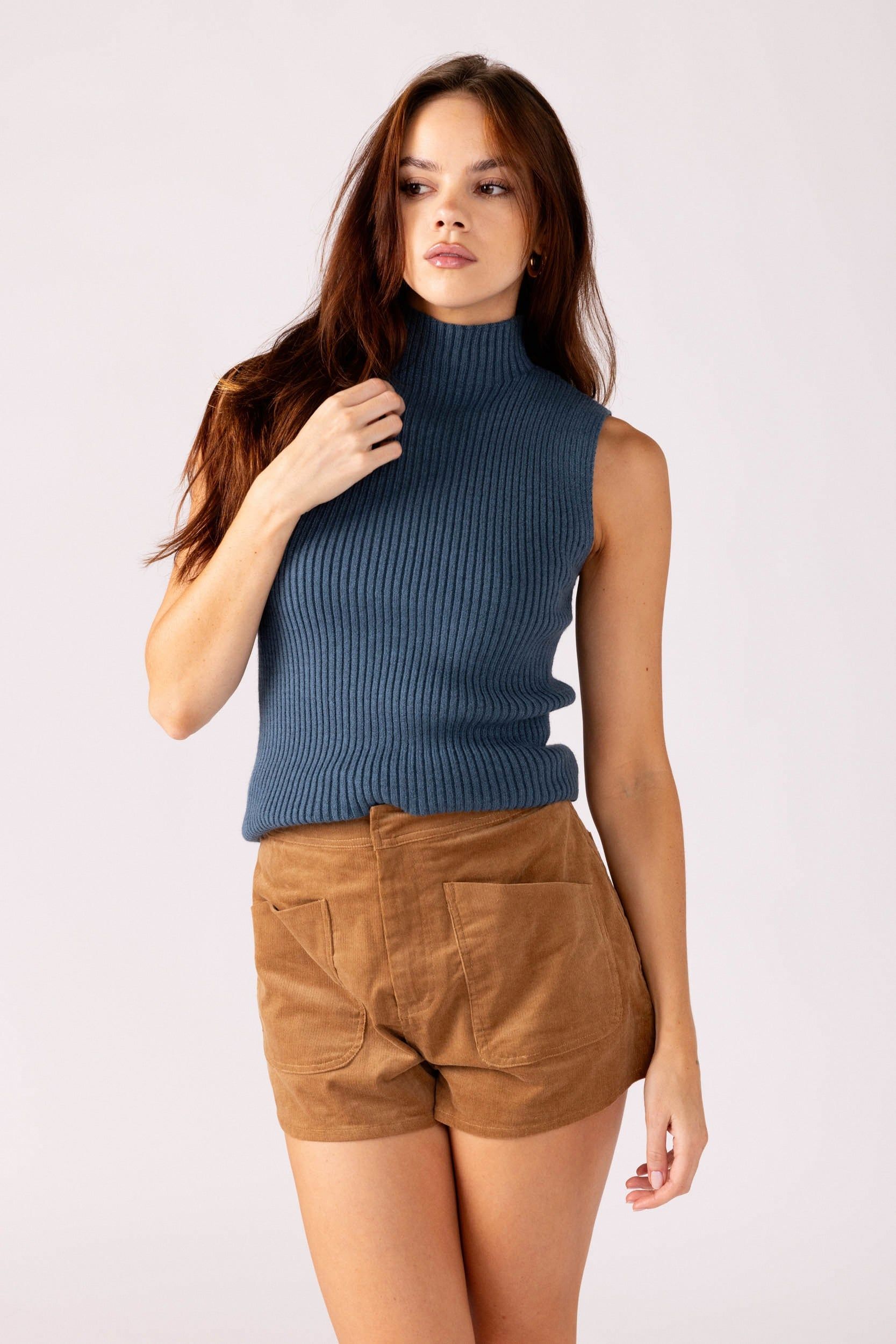 SALE - Kloe Sleeveless Sweater sold by fab'rik
