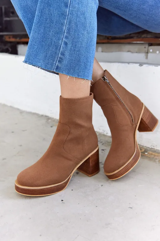 SALE - Alexandra Suede Bootie sold by fab'rik