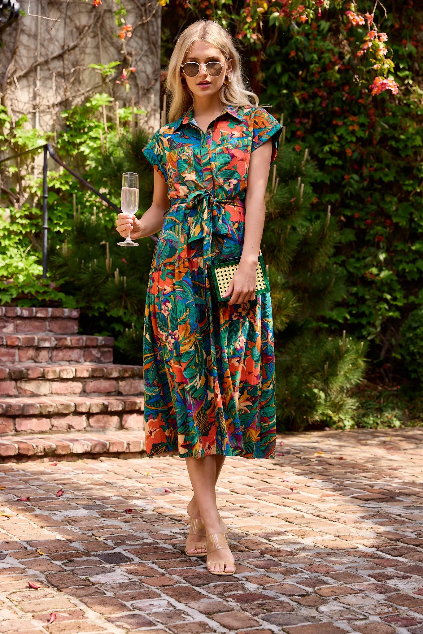 SALE - Lara Sash Belt Shirt Dress sold by fab'rik