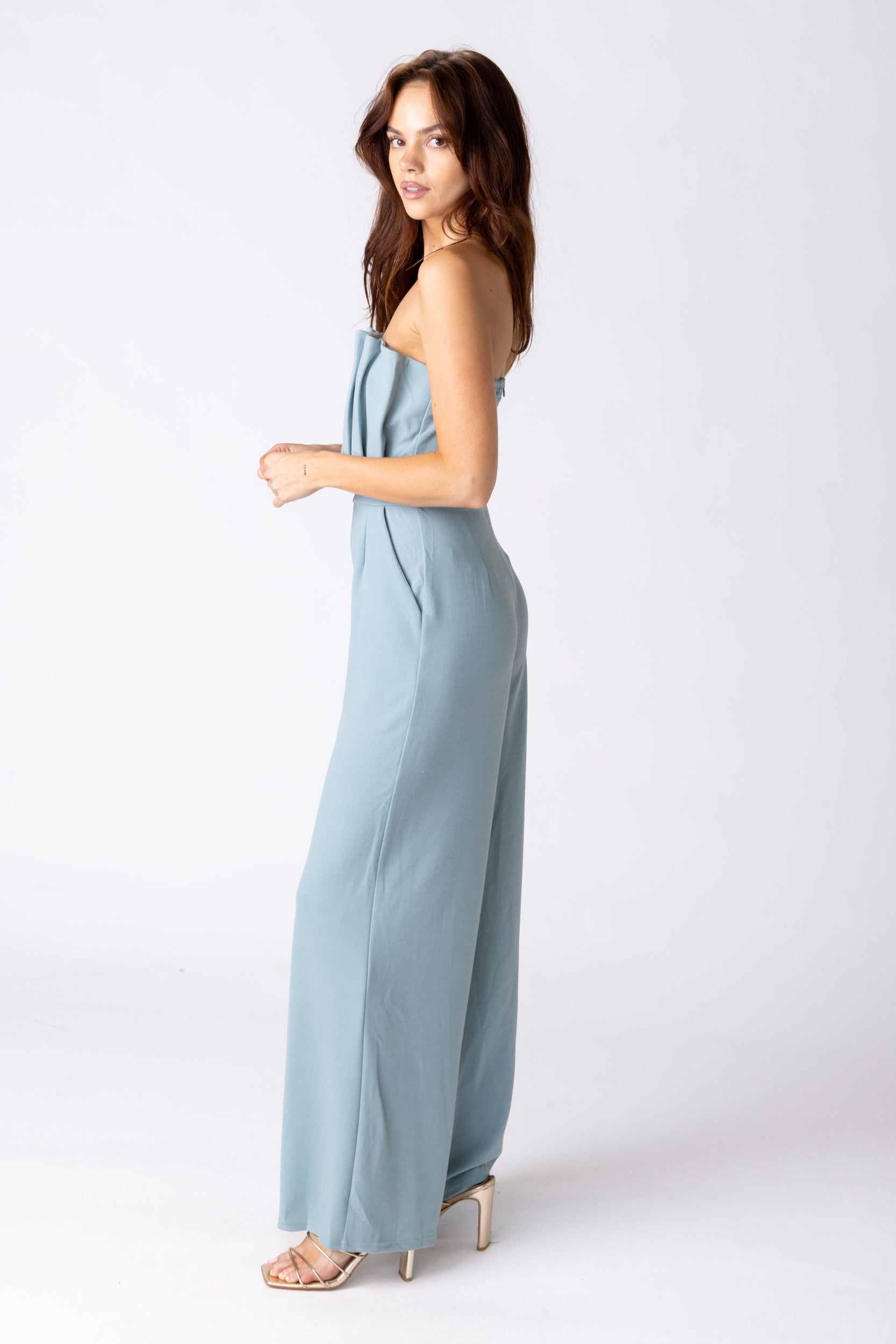 SALE - Emberly Strapless Wide Leg Jumpsuit sold by fab'rik product image thumbnail 2
