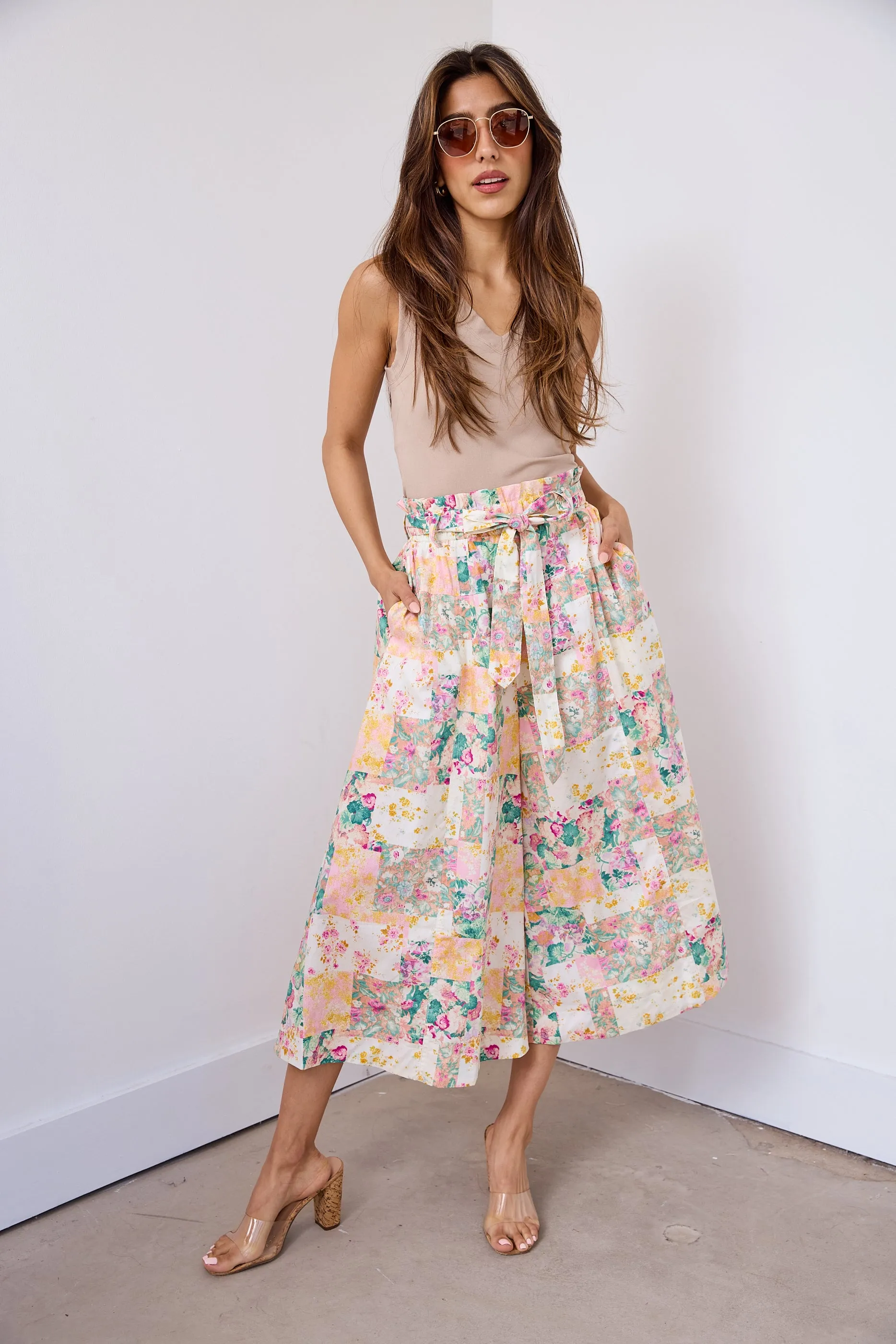 SALE - Layla Printed Cropped Pants sold by fab'rik