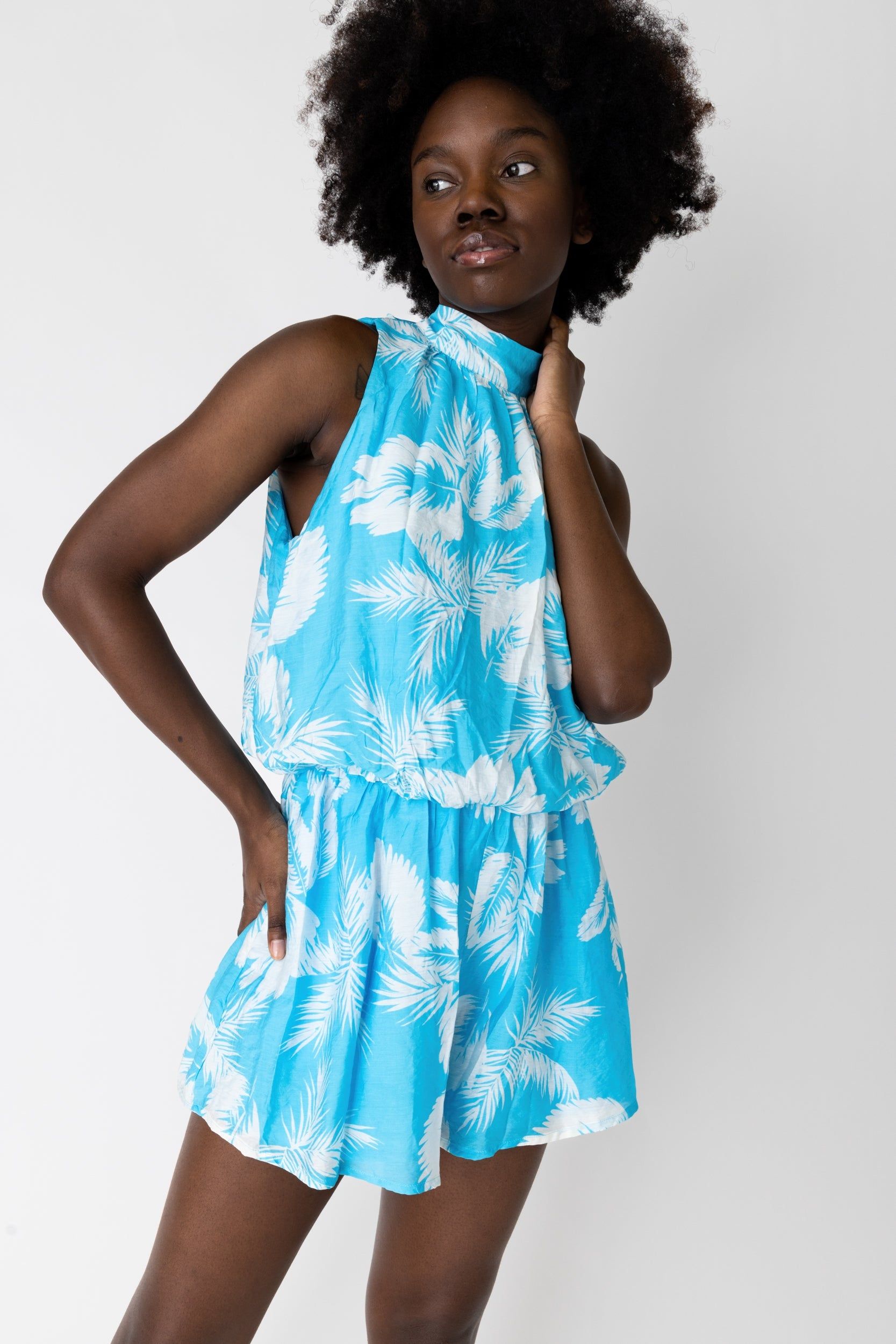 SALE - Summer Printed High Neck Romper sold by fab'rik product image thumbnail 2