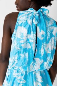 SALE - Summer Printed High Neck Romper sold by fab'rik