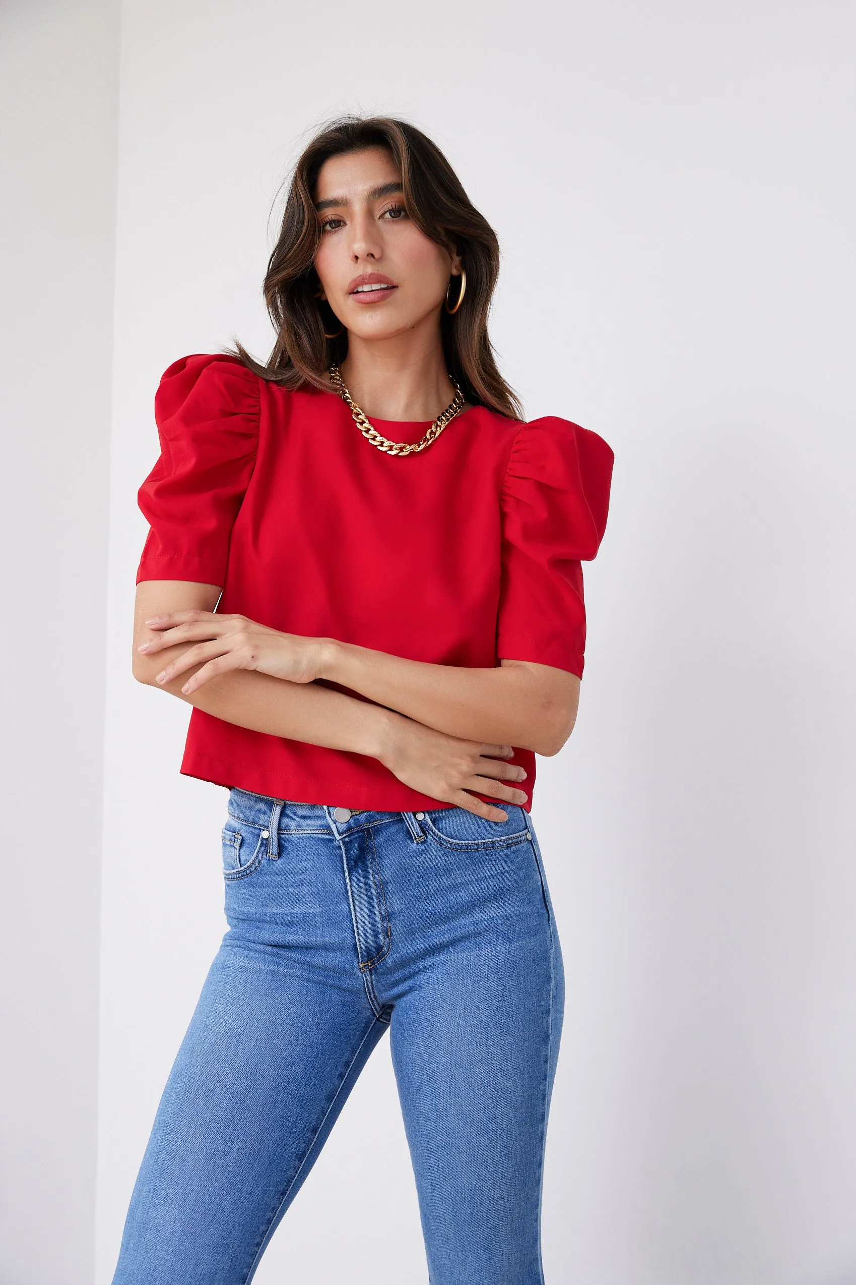 SALE - Gibbs Puff Sleeve Top sold by fab'rik product image thumbnail 3