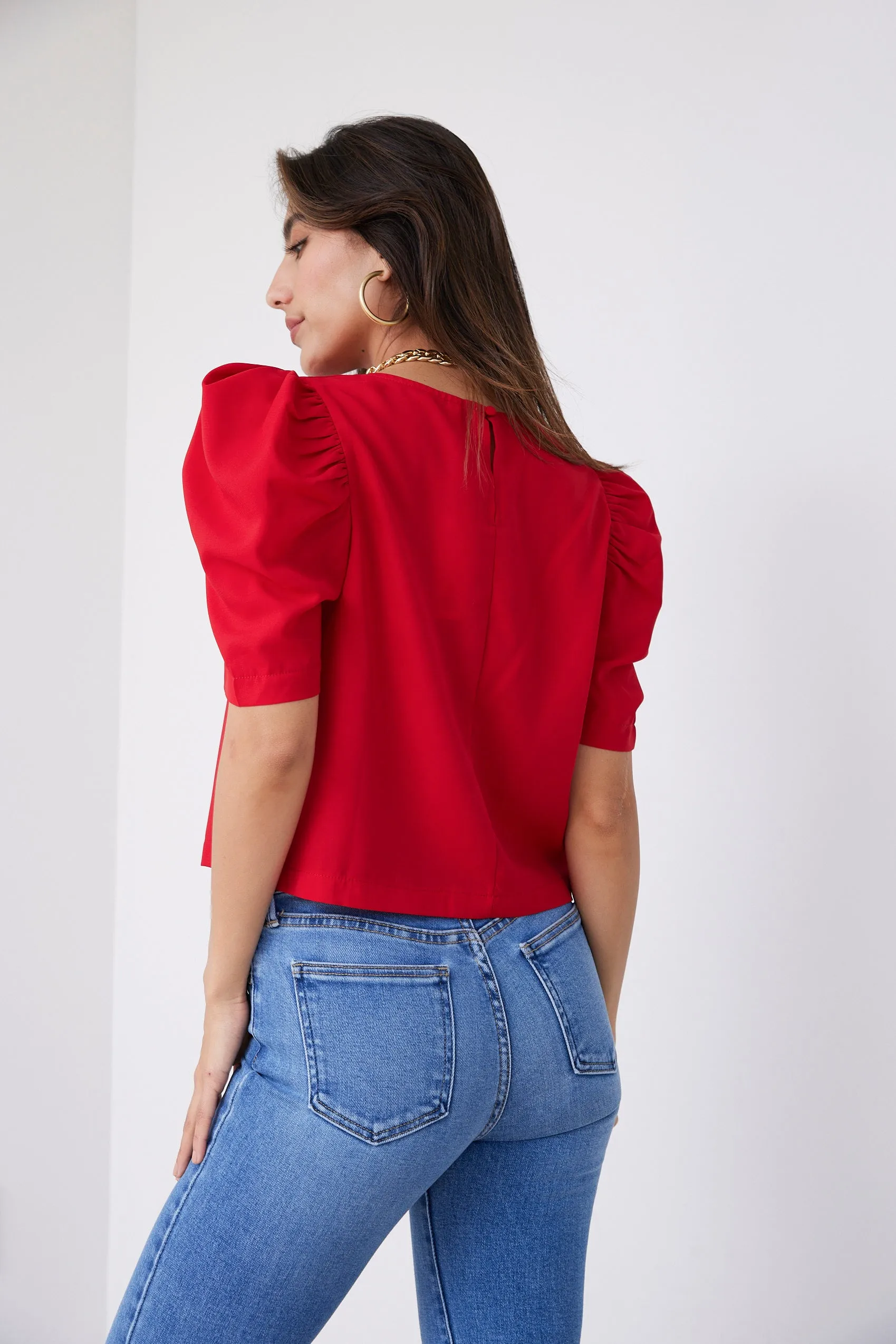 SALE - Gibbs Puff Sleeve Top sold by fab'rik product image thumbnail 2