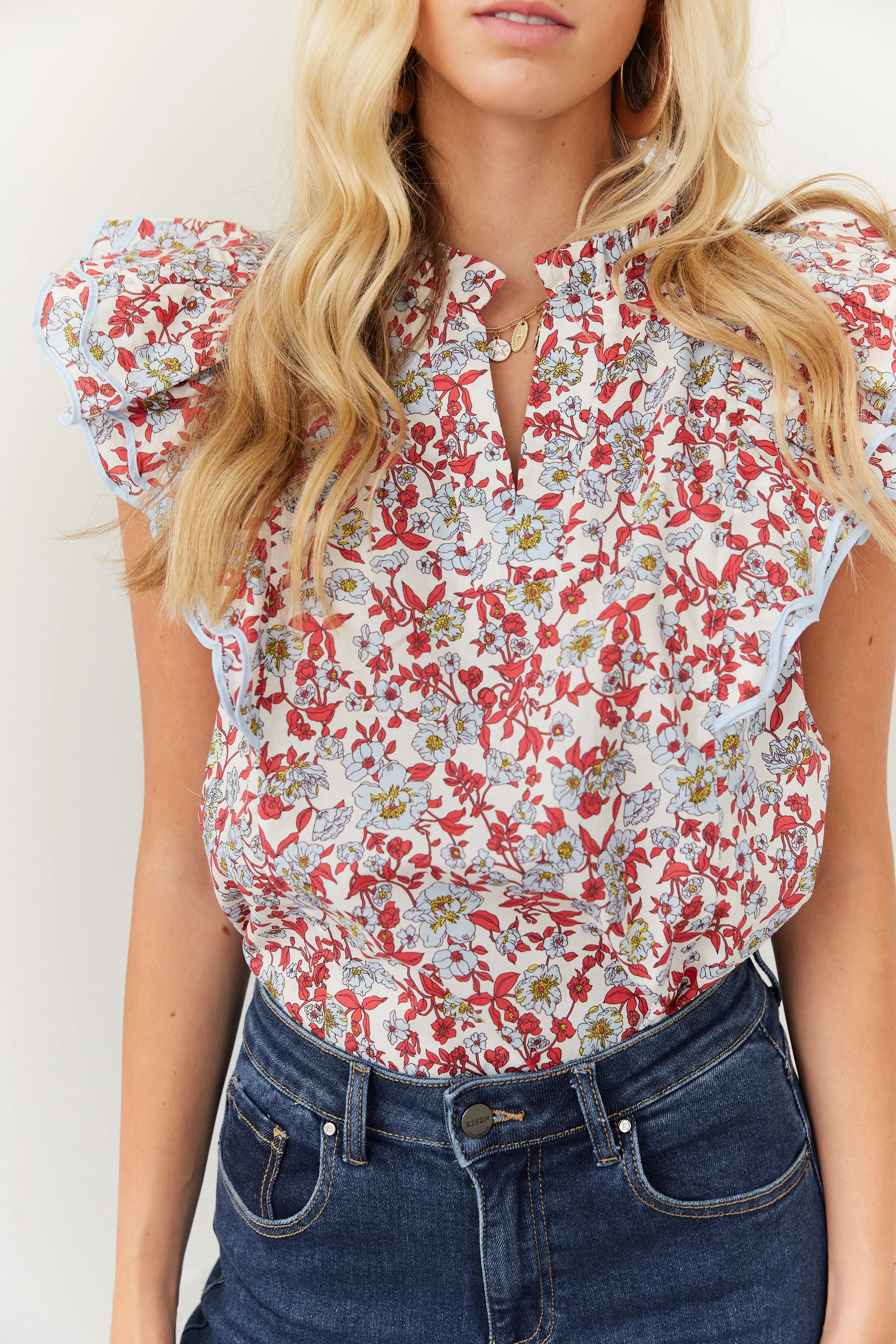 Ellena Floral Top sold by fab'rik product image thumbnail 3