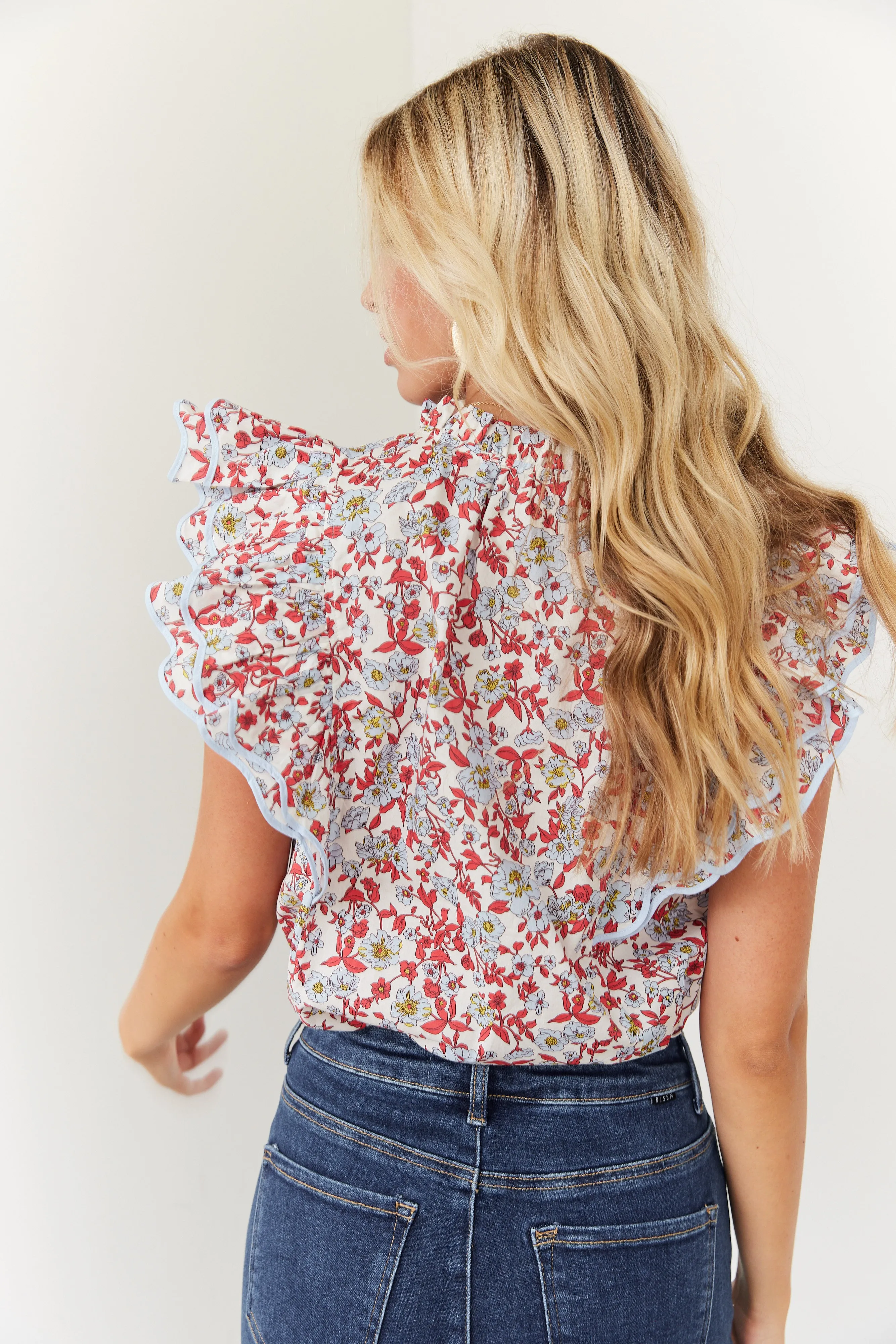 Ellena Floral Top sold by fab'rik product image thumbnail 4