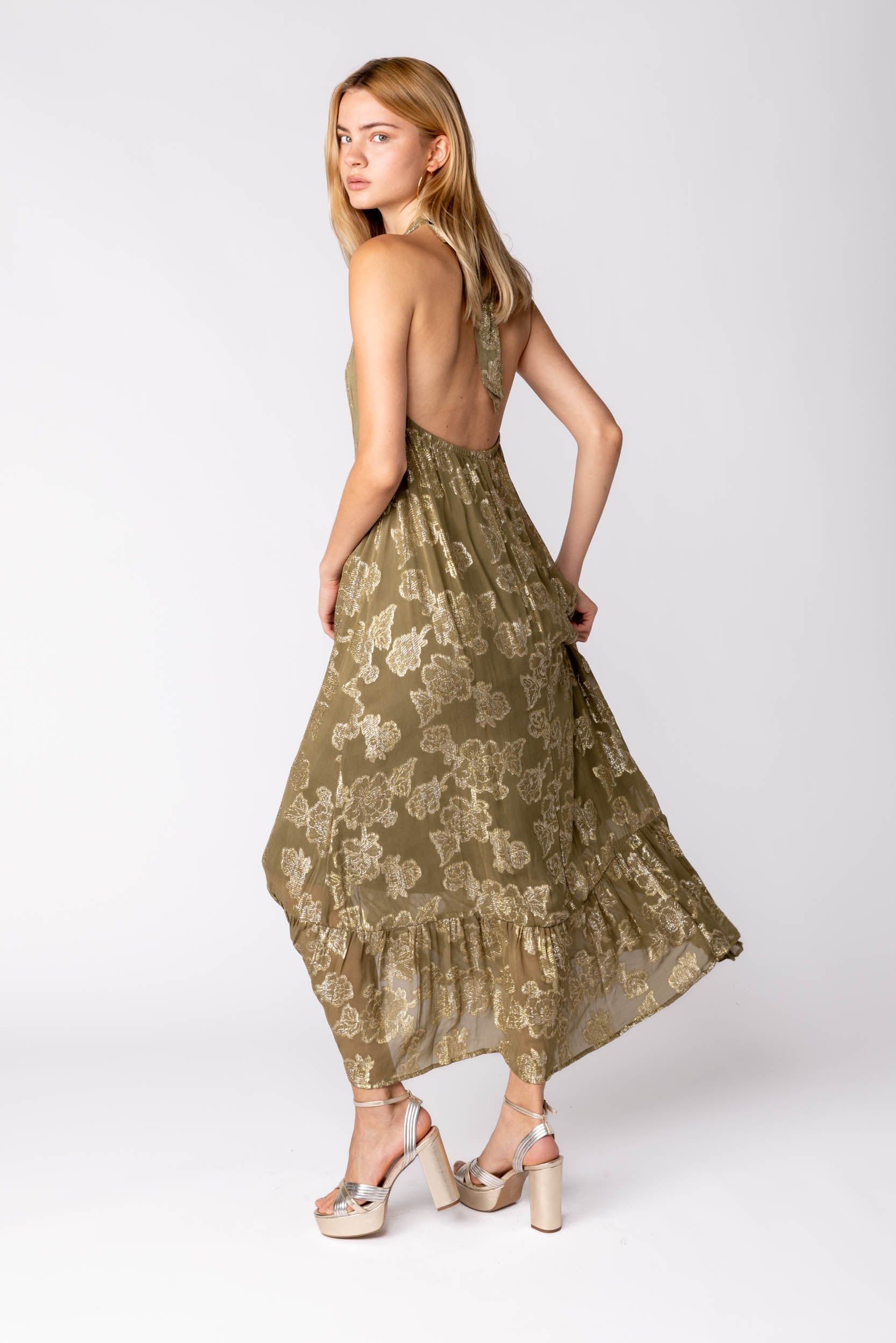 Lulu Shimmer Floral Maxi Dress sold by fab'rik product image thumbnail 2