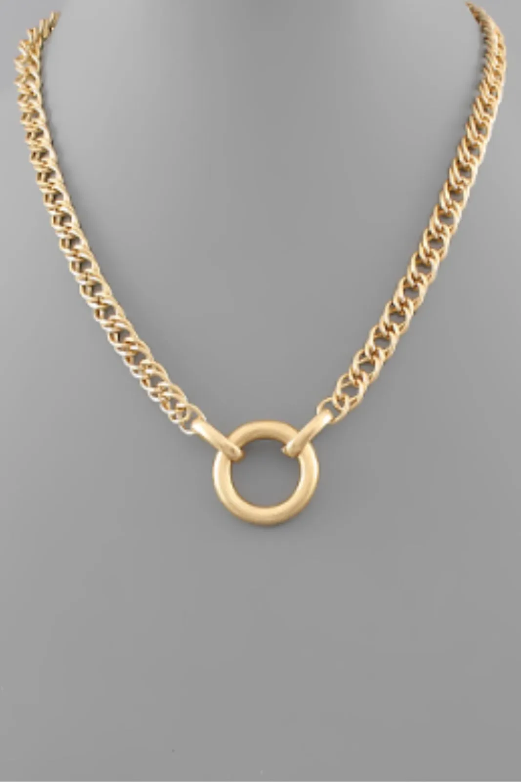 Eryn Circle Charm Chain Necklace sold by fab'rik product image thumbnail 2