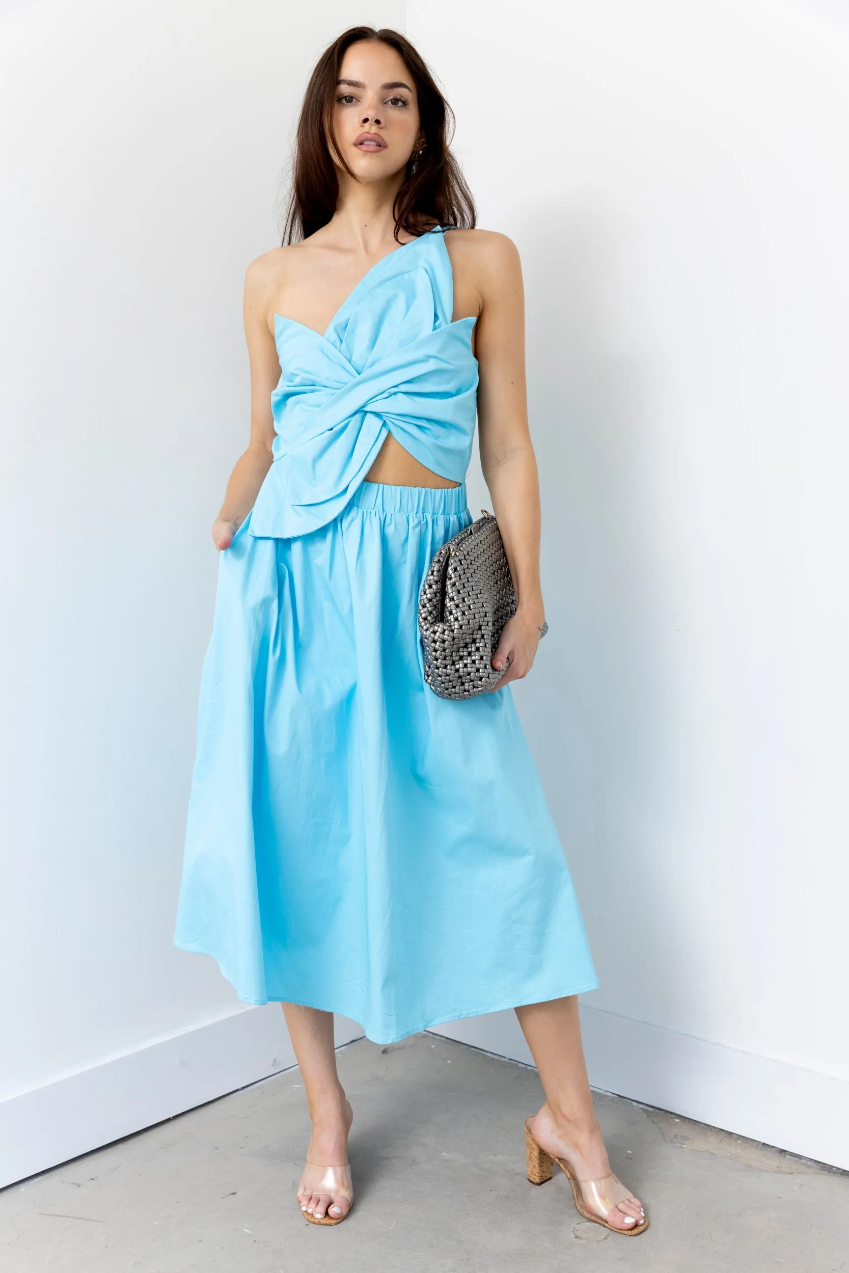 SALE - Mariyah Knotted Bow Flower Midi Dress sold by fab'rik product image thumbnail 3