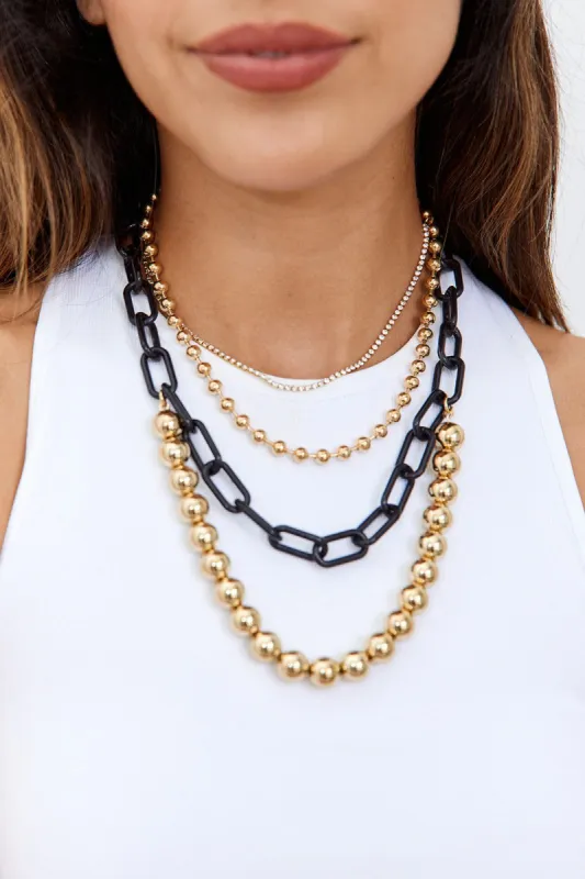 SALE - Nora Chain Layered Necklace sold by fab'rik