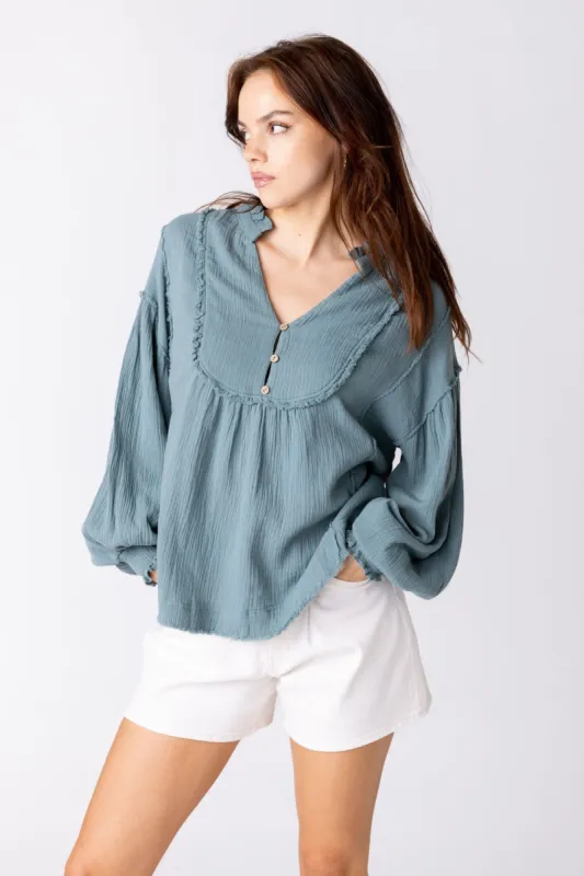 SALE - Cori Long Sleeve Blouse sold by fab'rik