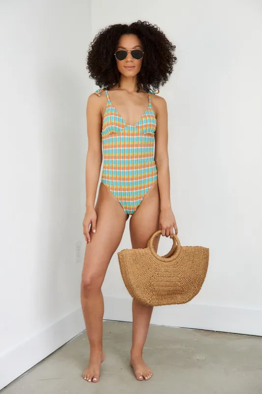 SALE- Chelsea Gingham One Piece sold by fab'rik