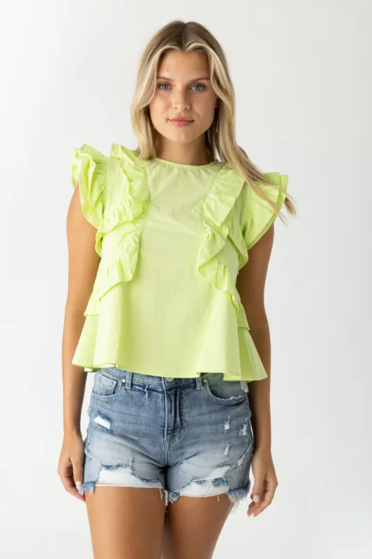 SALE - Heidi Ruffled Detail Blouse sold by fab'rik