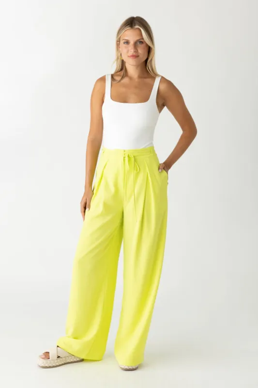 Jordan Tie Front Wide Leg Pant sold by fab'rik