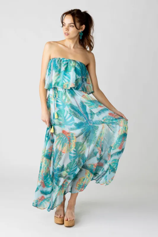 SALE - Taylor Strapless Ruffle Bodice Maxi Dress sold by fab'rik