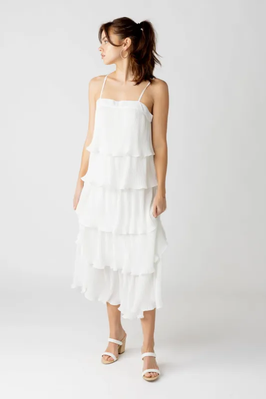 SALE - Summers Pleated Tiered Maxi Dress sold by fab'rik