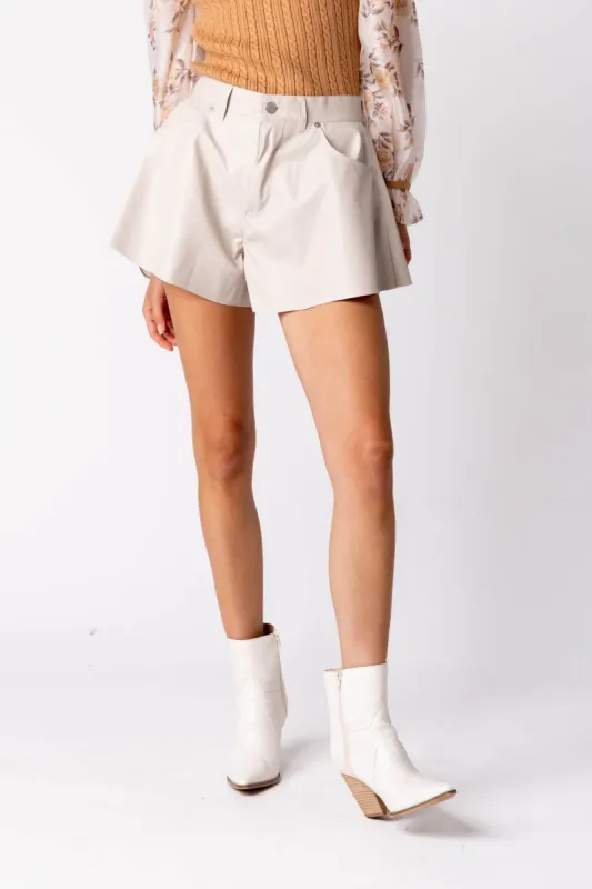 Blank NYC Clear Cut Leather Shorts sold by fab'rik