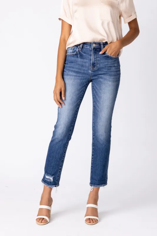 Lennon Mid Rise Straight Leg Jeans sold by fab'rik