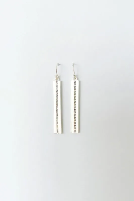 Estelle Rectangle Bar Earrings sold by fab'rik