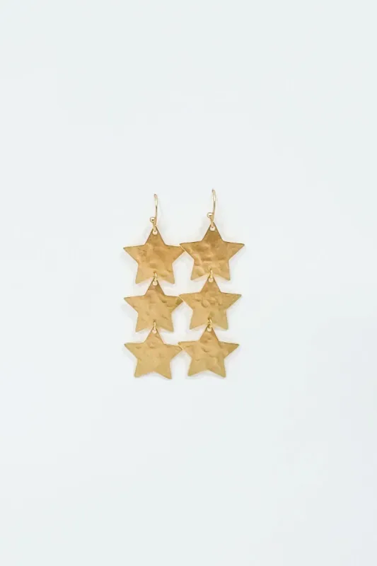 SALE - Martha Star Dangle Earrings sold by fab'rik