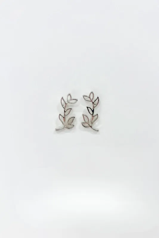 SALE - Adele Olive Leaf Stud Earrings sold by fab'rik