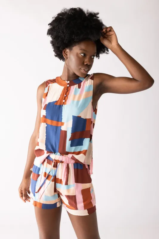 SALE - Anika Printed Shorts sold by fab'rik