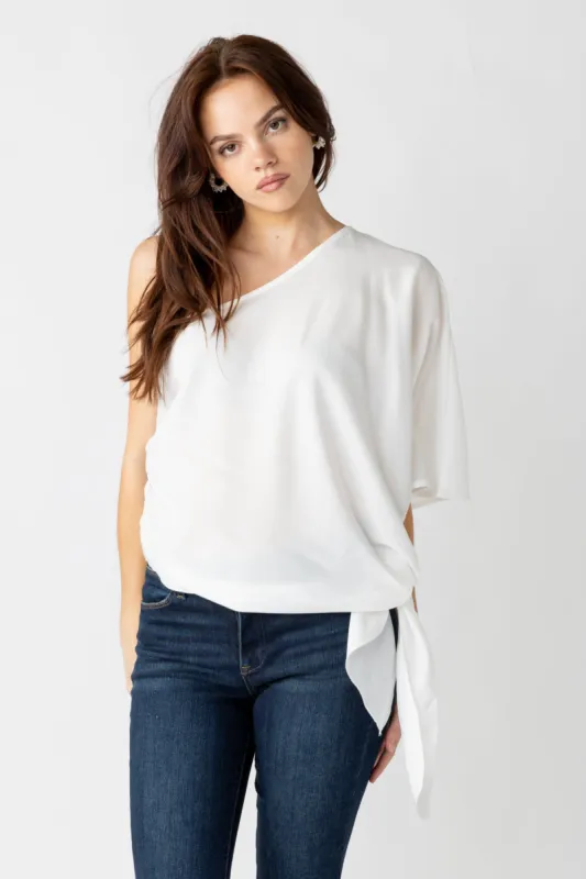SALE - Mari One Shoulder Tie Waist Top sold by fab'rik