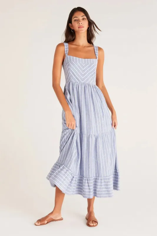 Z Supply Ayla Striped Midi Dress sold by fab'rik