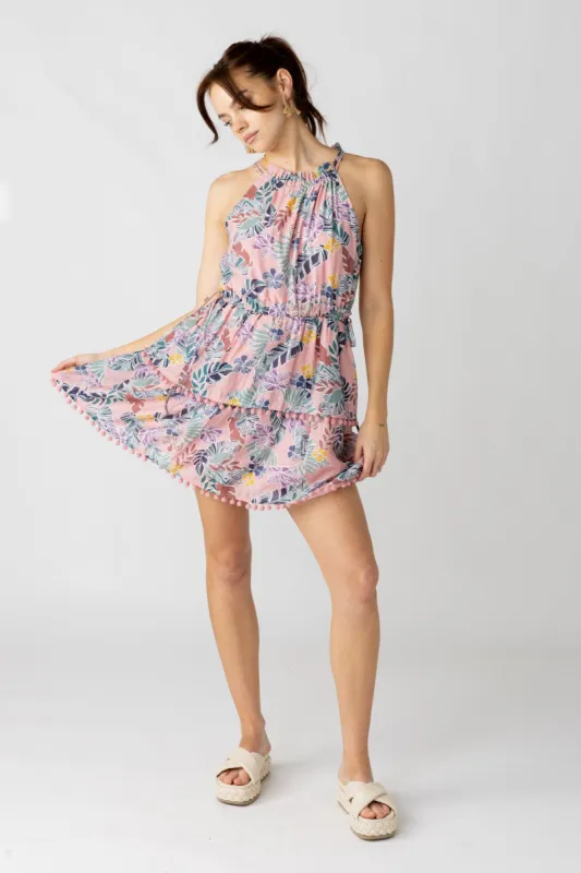 SALE - Ida Tiered Pom Pom Dress sold by fab'rik