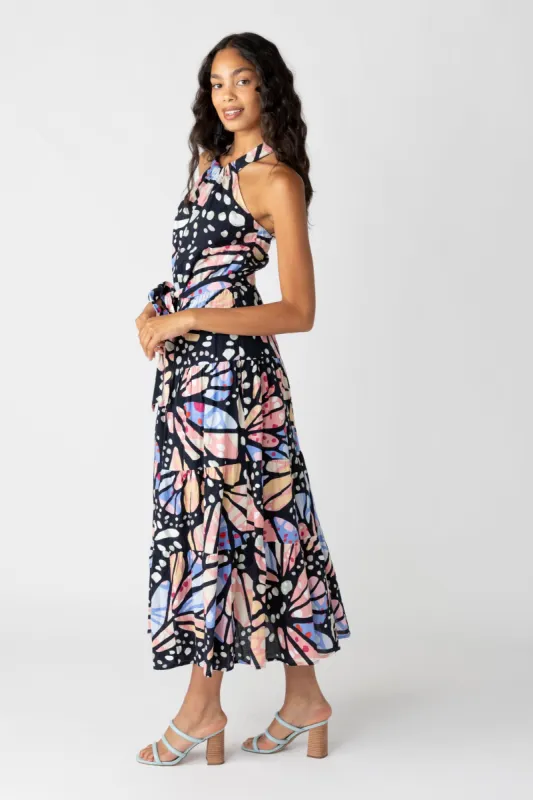SALE - Alexis Butterfly Printed Midi Dress sold by fab'rik