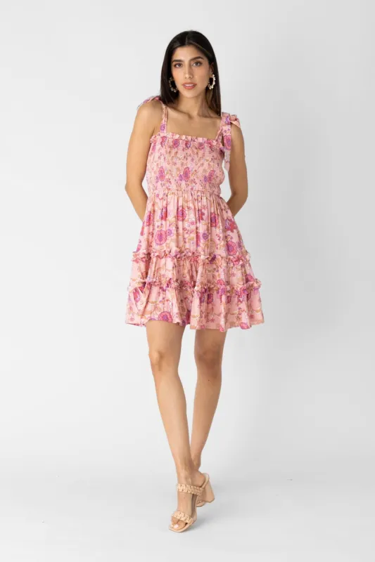 SALE - Nina Tie Strap Floral Mini Dress sold by fab'rik