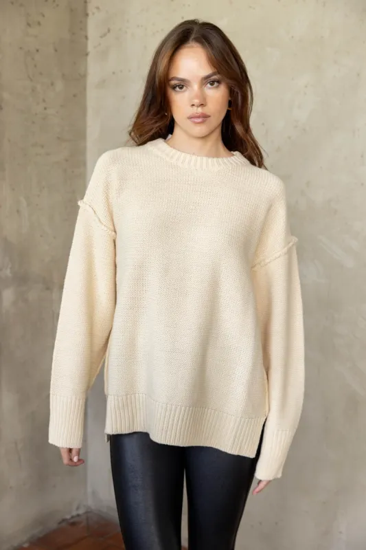 SALE - Charlie Drop Shoulder Sweater sold by fab'rik
