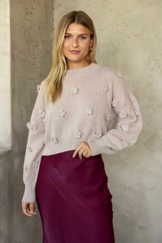 SALE - Rosie Floral Dot Sweater sold by fab'rik