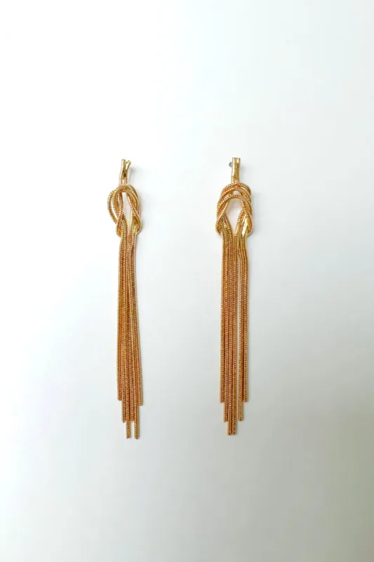 Clarissa Metal Chain Drop Earrings sold by fab'rik