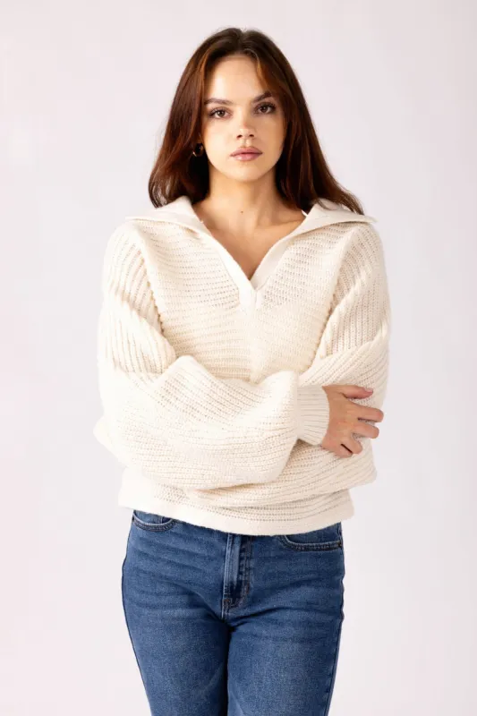 SALE - Lola Collared Pullover Sweater sold by fab'rik