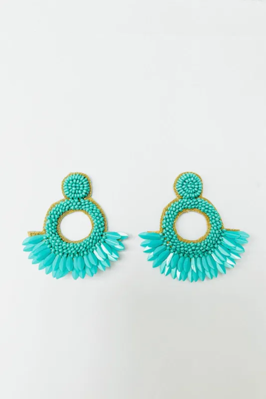SALE - Zarah Sequin Beaded Earrings sold by fab'rik