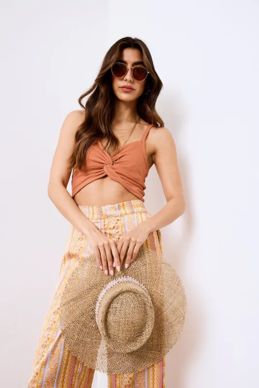 SALE - Phoenix Twist Front Crop Top sold by fab'rik