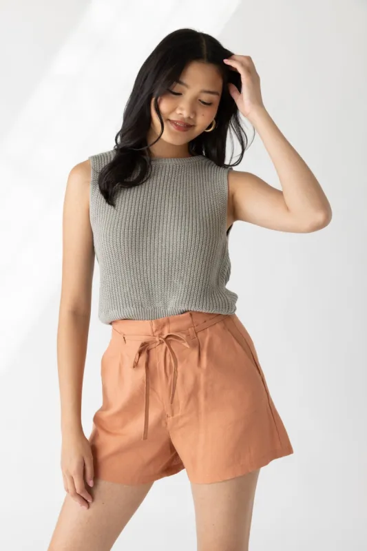 Kendall Twist Back Knit Tank sold by fab'rik