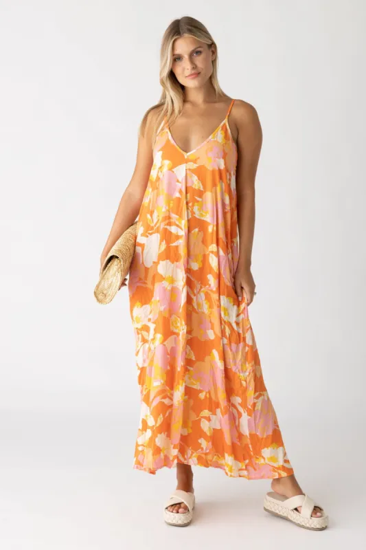 Delilah Tropical Printed Cocoon Dress sold by fab'rik