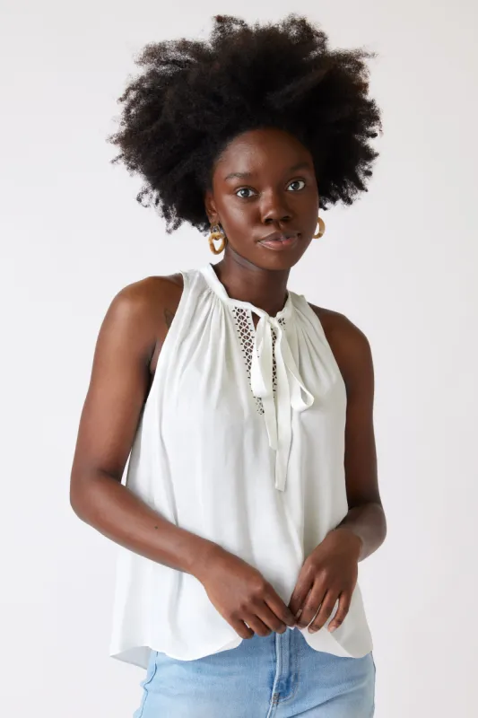 SALE - Carli Tie Neck Tank sold by fab'rik