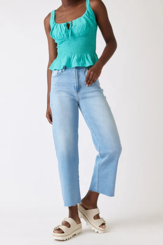 Dillion Mid Rise Straight Leg Jean sold by fab'rik