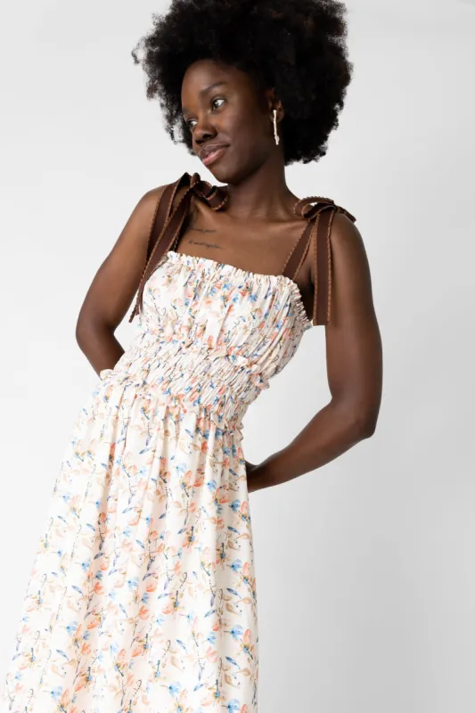 Sashi Tie Strap Maxi Dress sold by fab'rik