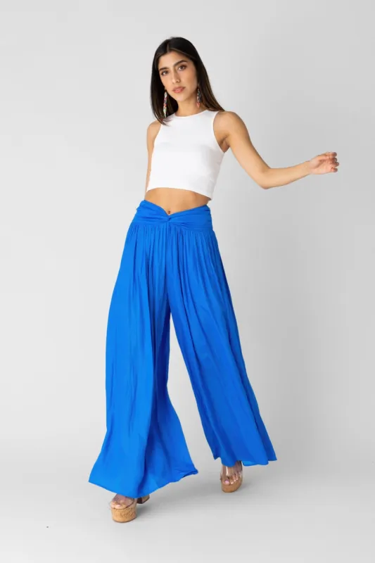 Iris Front Twist Detail Wide Leg Pants sold by fab'rik