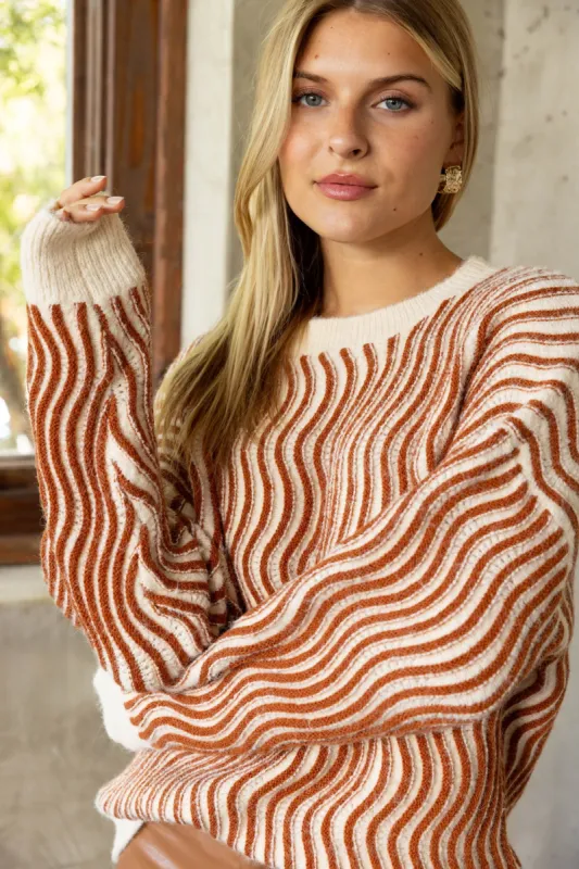 SALE - Kali Wiggle Stitch Sweater sold by fab'rik