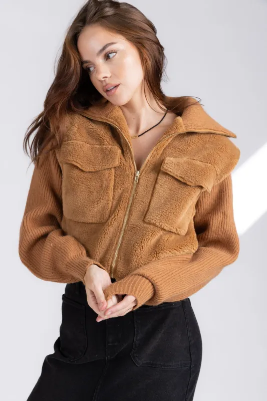 SALE - Isabella Teddy Jacket sold by fab'rik